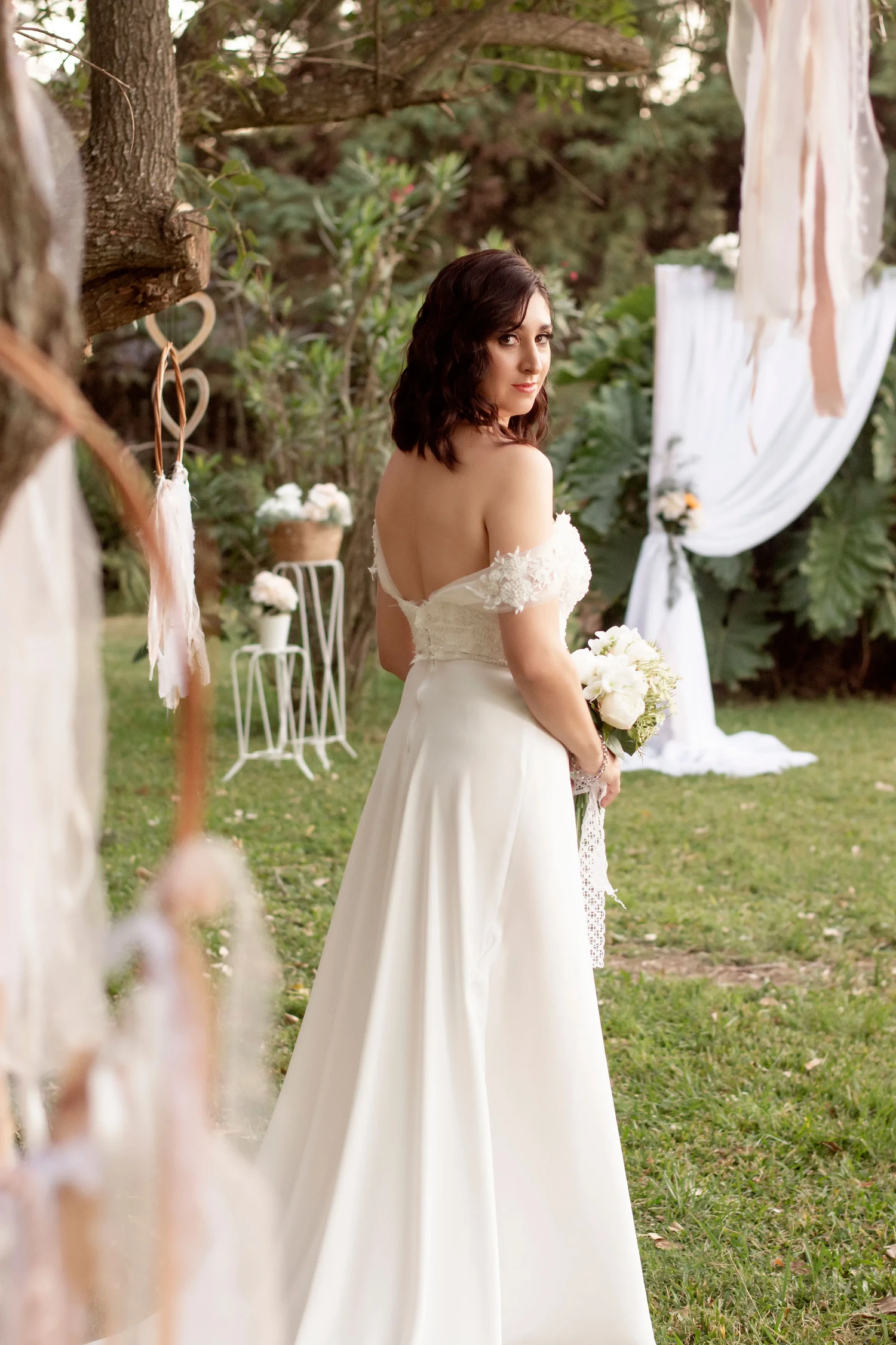 Vestido Novia Tul Artesanal Mario Carabajal — Mario Carabajal